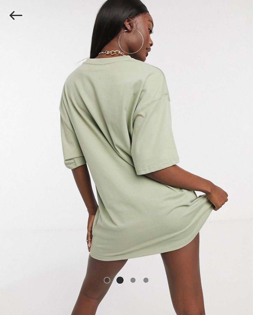 Il Sarto Oversized T shirt Sage Green Women s Fashion Tops