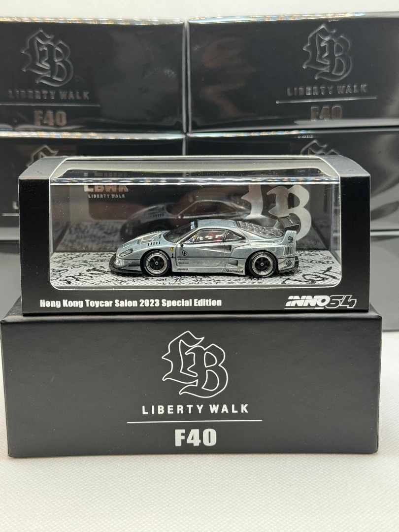INNO64 1:64 Ferrari F40 Liberty Walk Tokyo Auto Salon 2023 Edition In - Foto 5