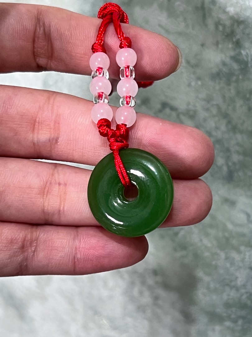 Buy Natural Jade Wisdom Laughing Buddha Pendant Red String Necklace, Amulet  Online in India - Etsy