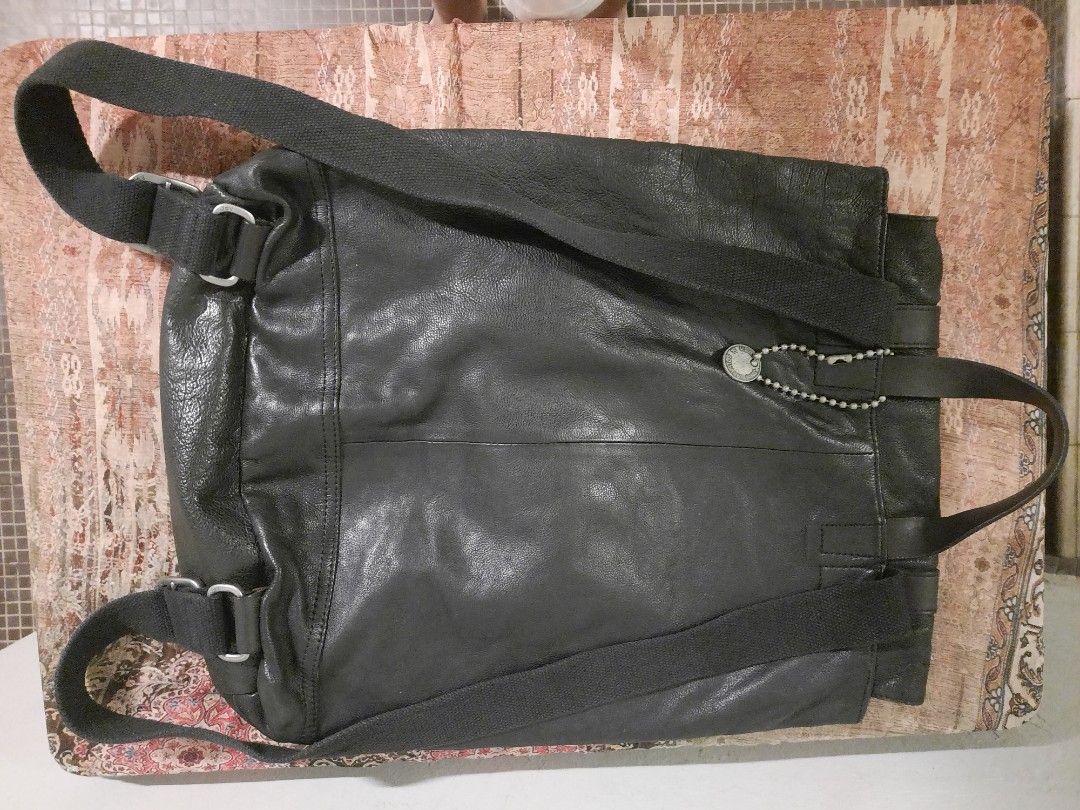 John varvatos deals leather backpack