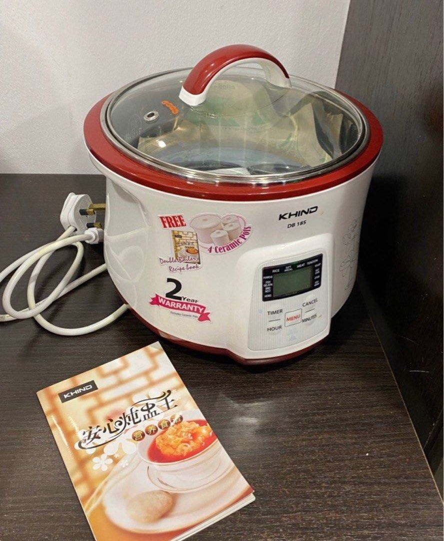 Khind double boiler multifunction anshin, TV & Home Appliances, Kitchen