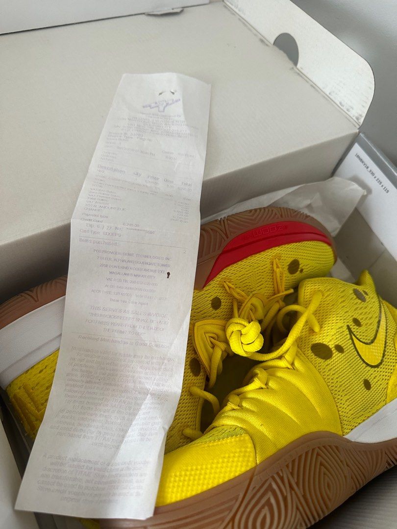mens kyrie shoes spongebob