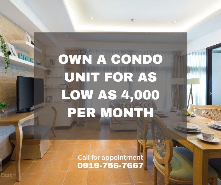 LAST DAY PROMO! RENT TO OWN CONDO IN PASIG CAINTA MARIKINA ANTIPOLO