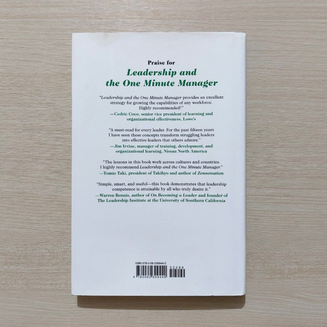 Leadership and the one minute manager by ken blanchard patricia zigarmi