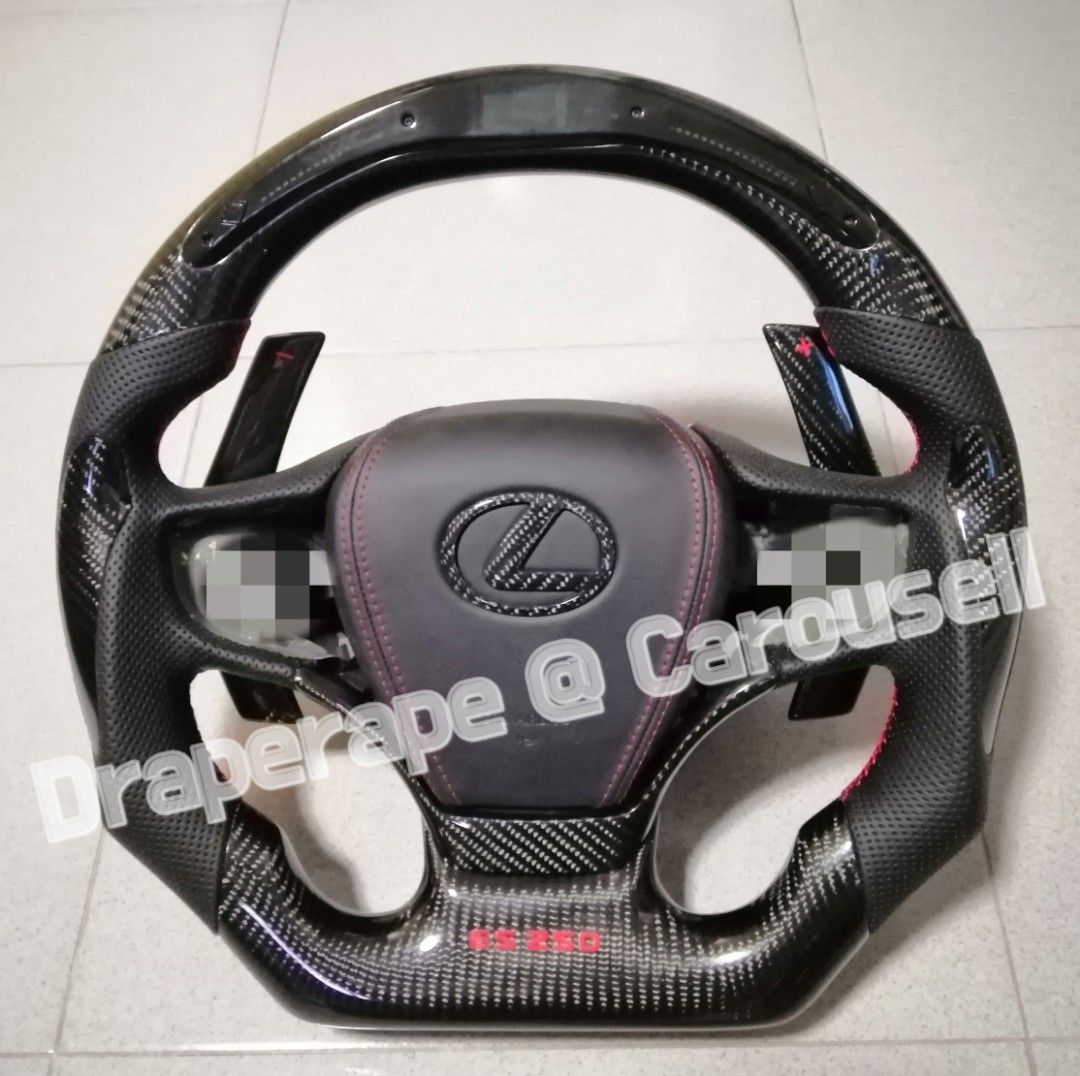 Gs350 carbon top fiber steering wheel