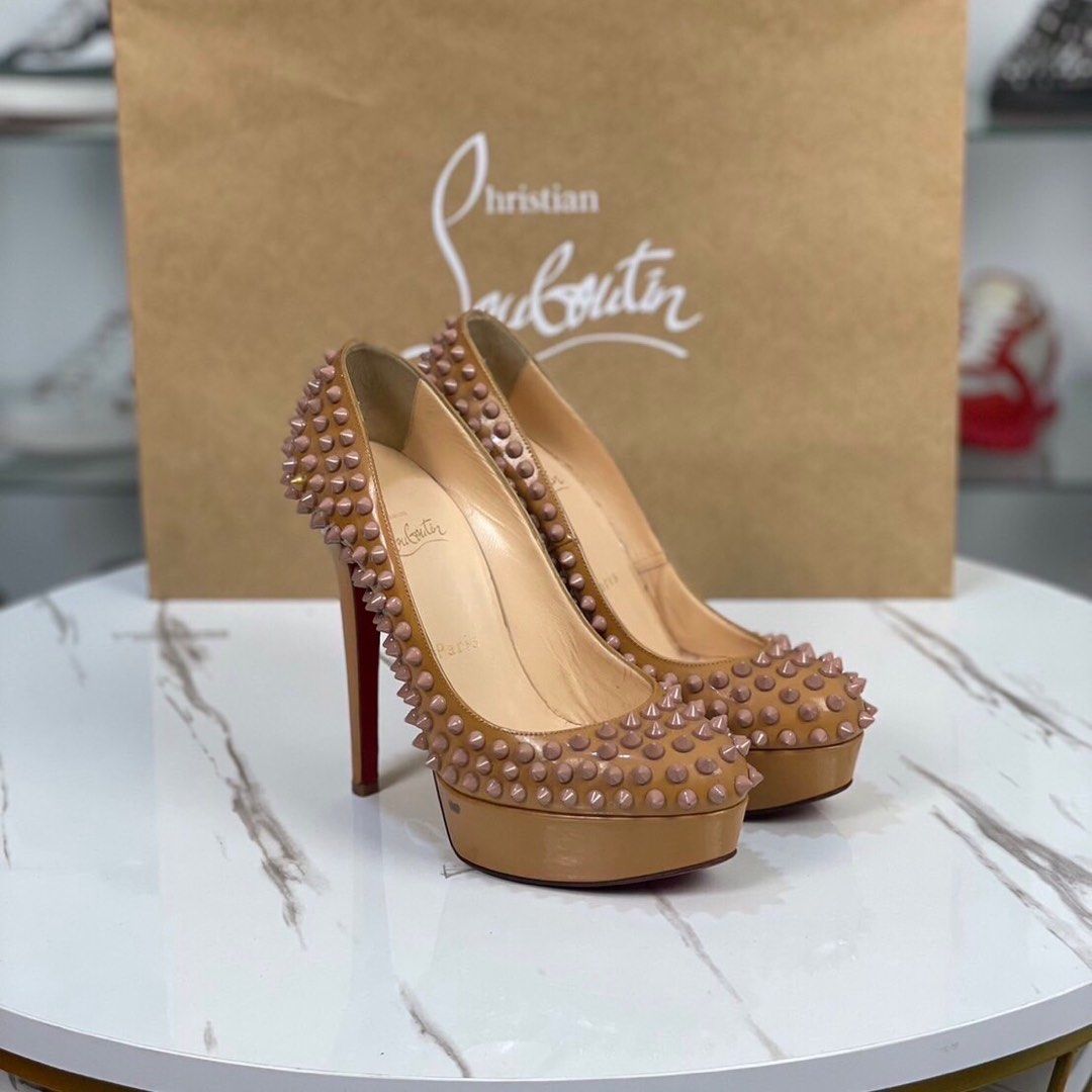 Cream louboutins hot sale heels