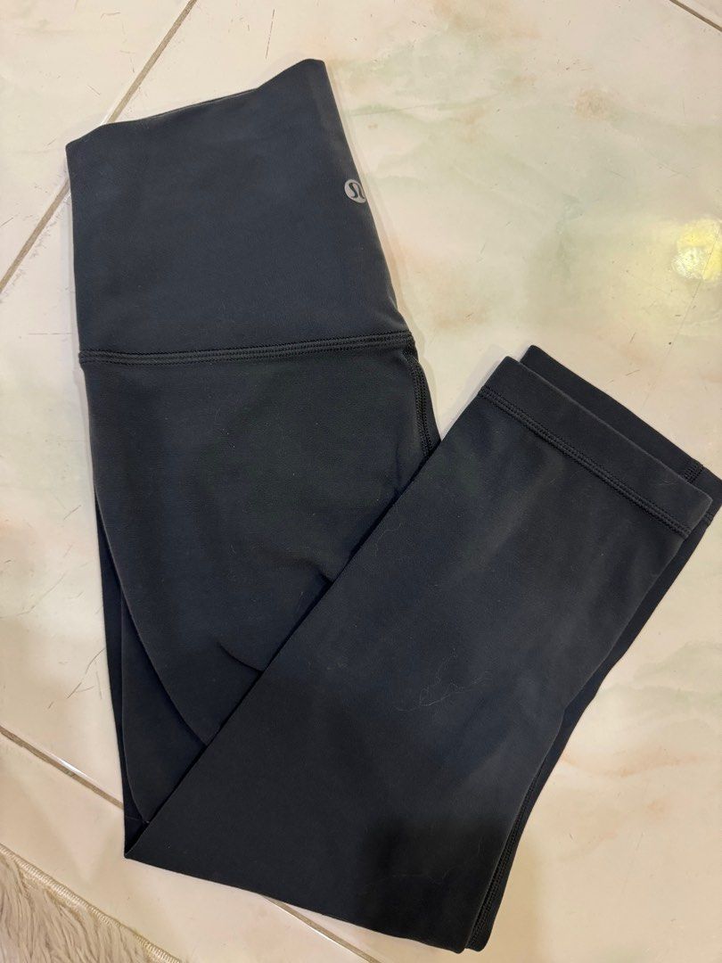 Lululemon Align Cropped Leggings in Dark Gray