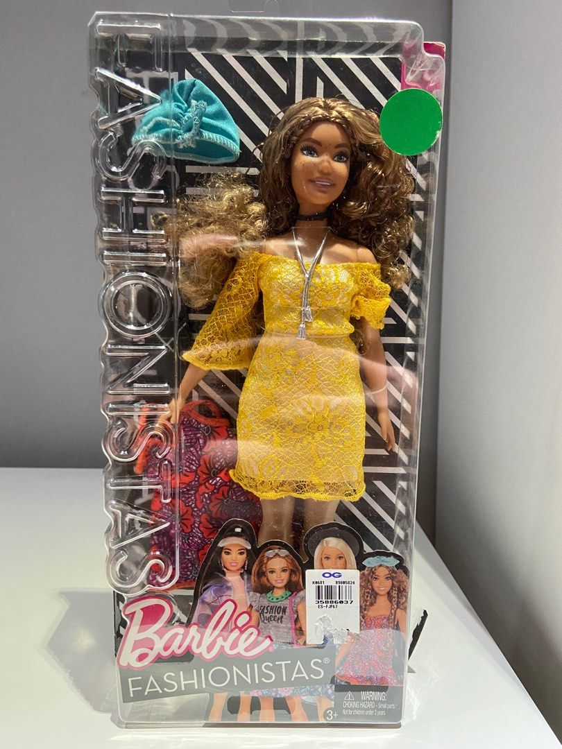 SALE OLD STOCK Barbie Fashionistas #85 Boho Doll, Curvy (DAMAGED
