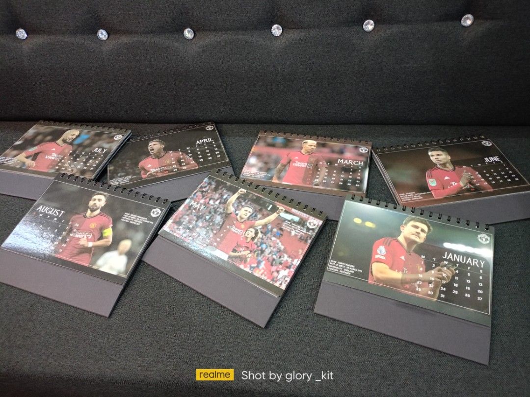 Man utd calendar 2024, Furniture & Home Living, Home Decor, Other Home