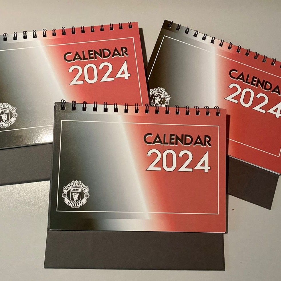 Man utd calendar 2024, Furniture & Home Living, Home Decor, Other Home