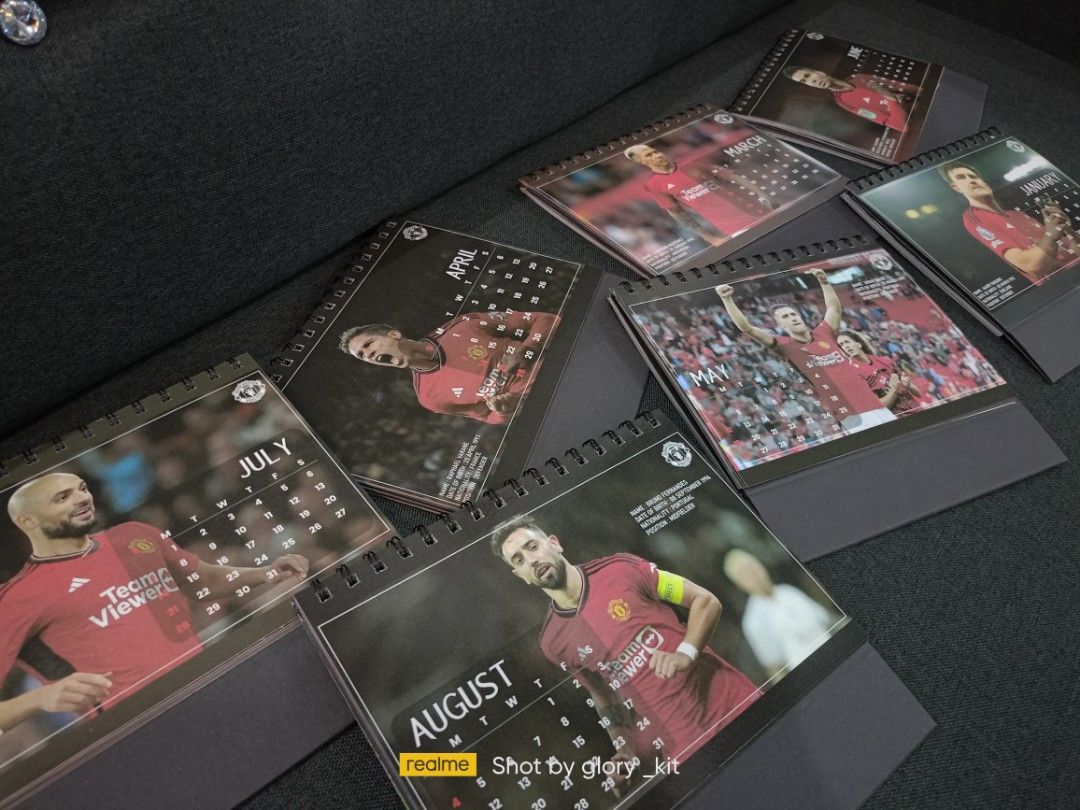 Man utd calendar 2024, Furniture & Home Living, Home Decor, Other Home