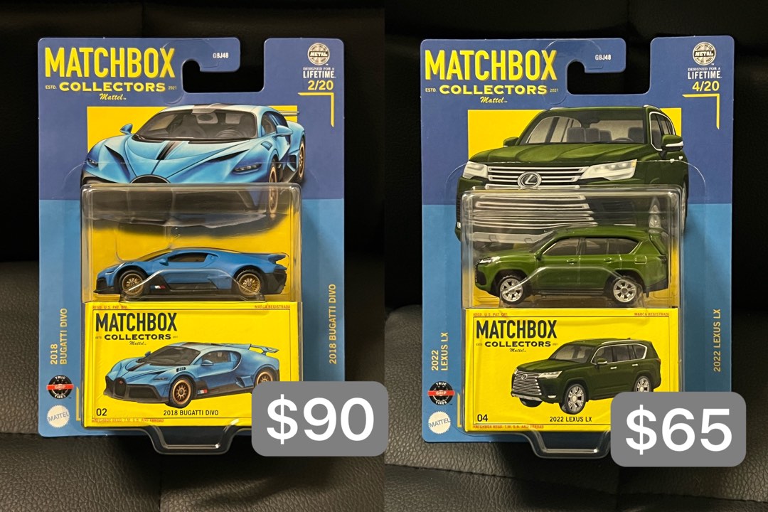 Matchbox Collectors Bugatti Divo / Lexus LX, 汽車配件, 電子配件 - Carousell