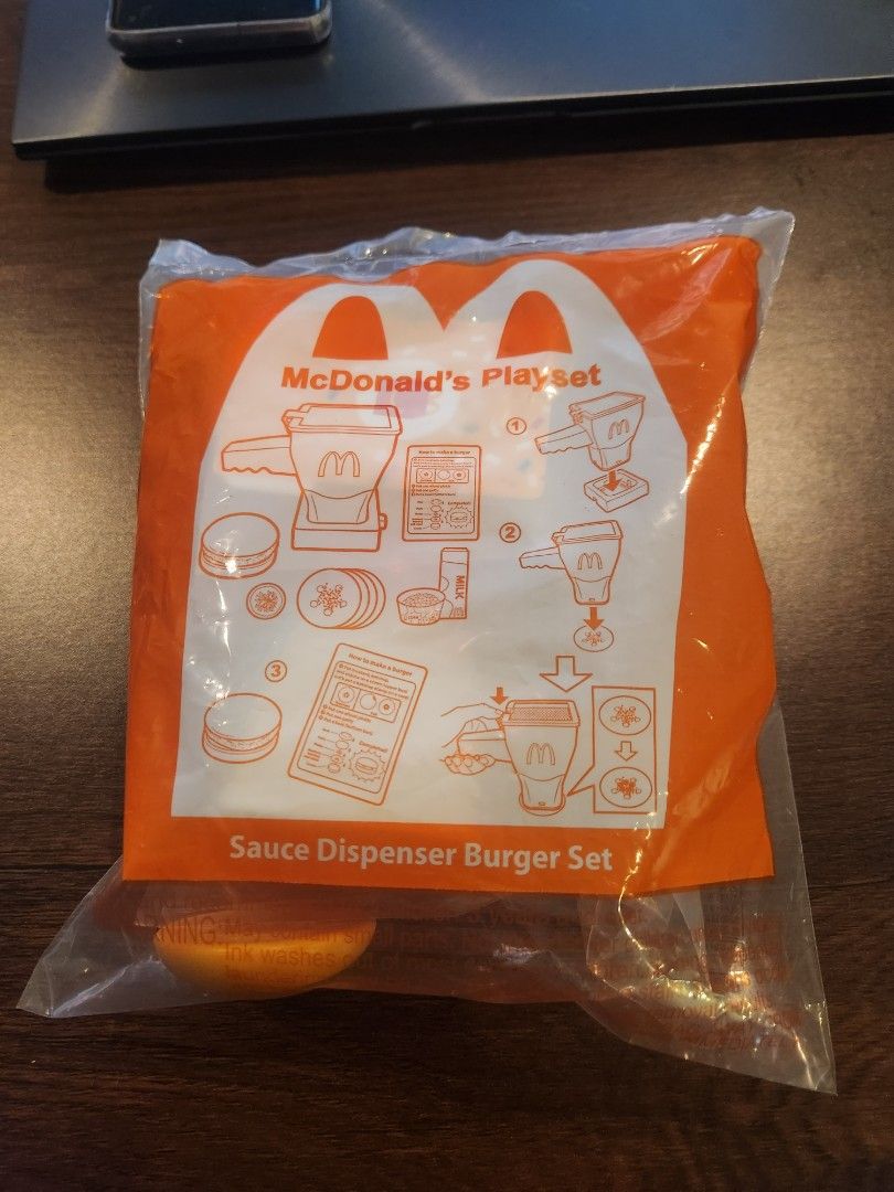 Mcdonalds Playset Sauce Dispenser Burger Set, Hobbies & Toys, Toys