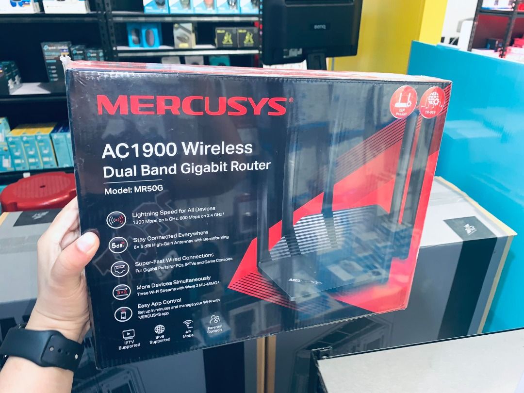 Mercusys MR50G AC1900 Wireless WiFi Dual Band Gigabit Router, Computers ...