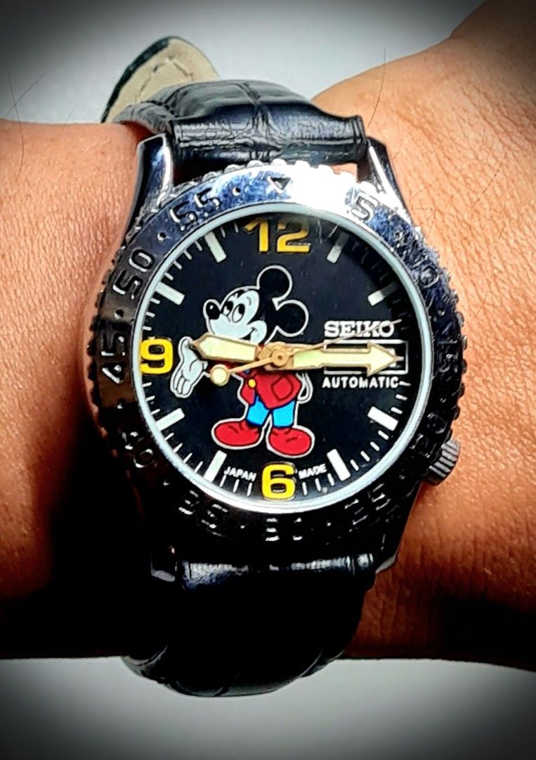 Seiko mickey mouse automatic watch discount