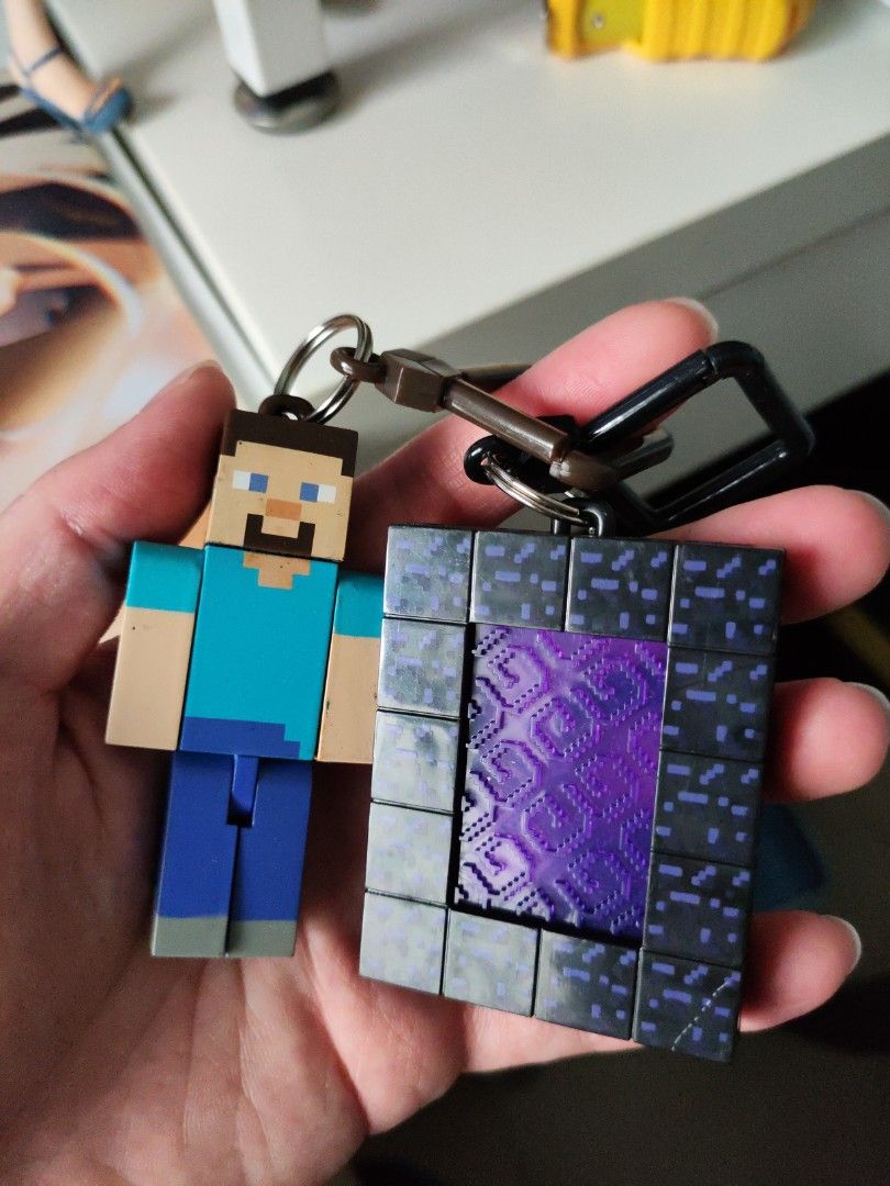 Minecraft keychain, Hobbies & Toys, Toys & Games on Carousell