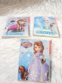 Mini Notebook With Pen (Sofia and Frozen)