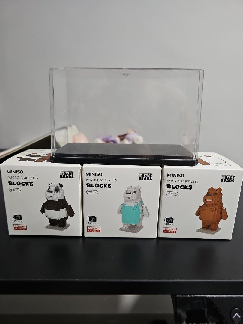 Miniso We Bare Bears Micro Particles Blocks, Hobbies Toys, Toys