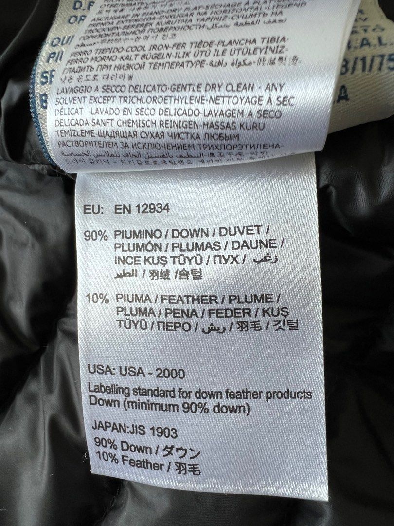 Moncler jacket label sales