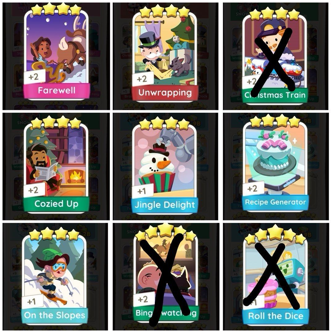 Monopoly go 4/5 star stickers, Video Gaming, Gaming Accessories, In ...