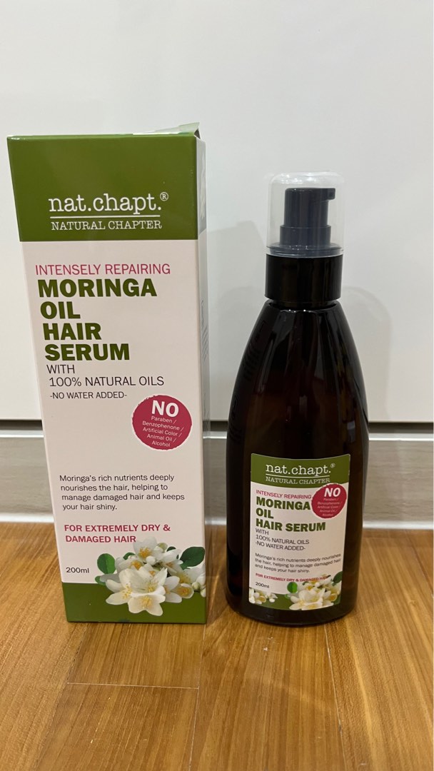 Moringa Oil Hair Serum 200ml, Beauty & Personal Care, Hair on Carousell