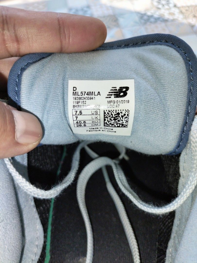 New Balance 574 Military Patch Olah Raga Baju Olahraga di Carousell