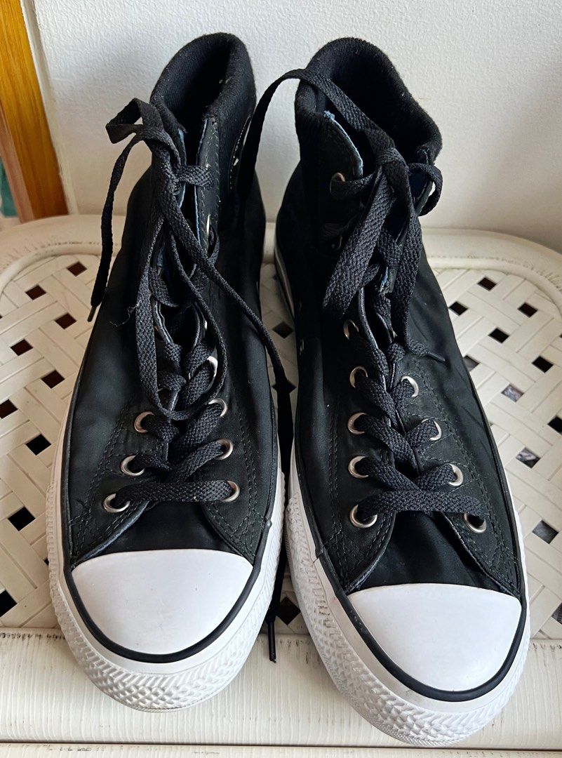 New Original Black Converse Chuck Taylor All Star MA 1 Zipper Tongue Hi Top Gents US 11.5