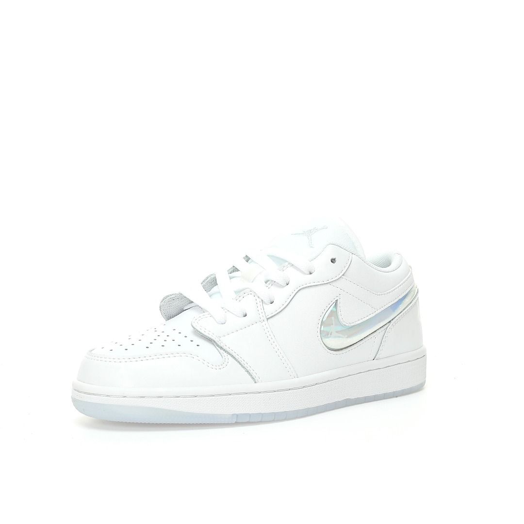 Nike Air Jordan 1 Low GS Glitter Swoosh
