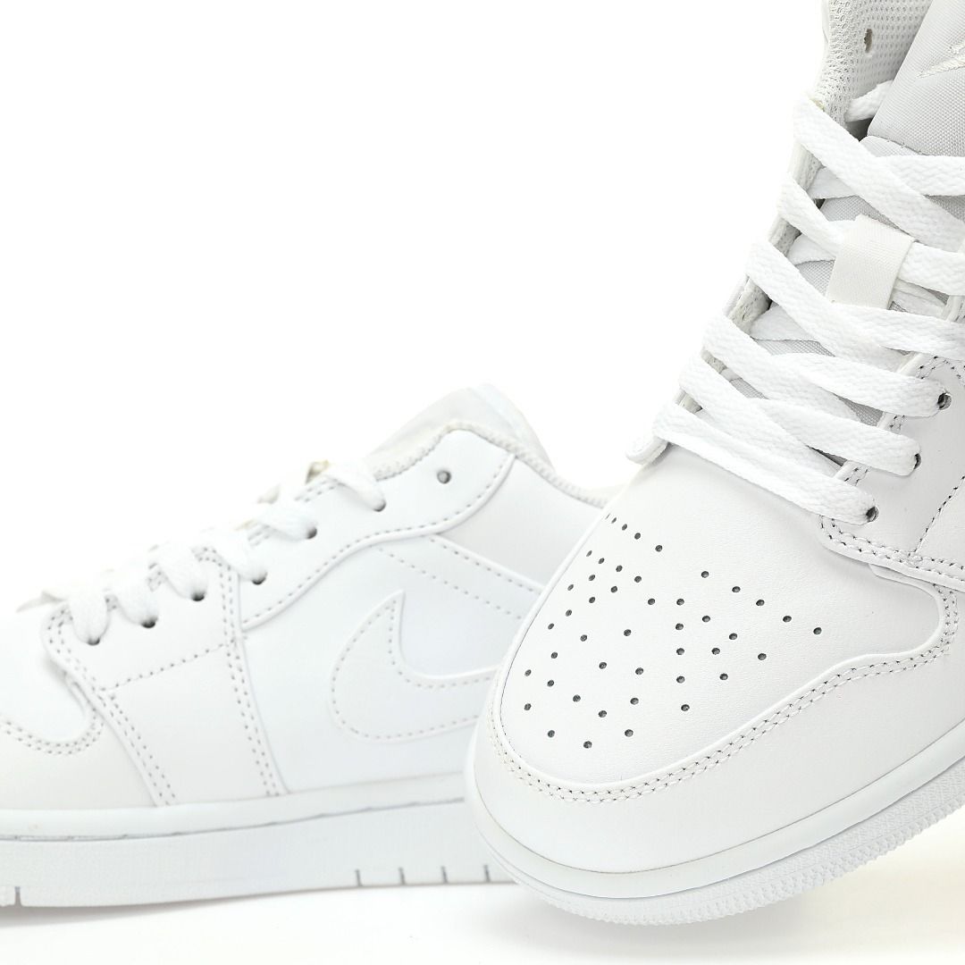 Low top all white jordans hot sale