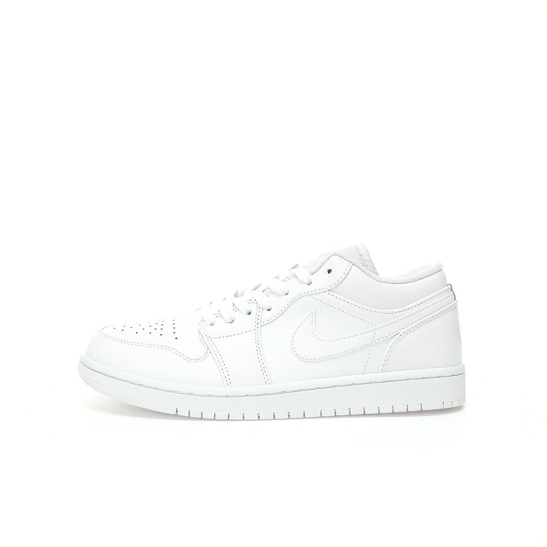 All white low top nikes discount