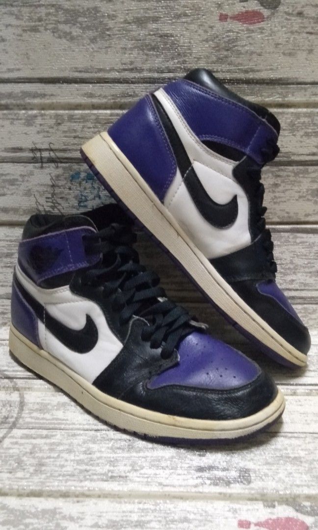 Nike AJ1 Air Jordan 1 Court Purple Sneaker Basketball Men s Fashion Footwear Sneakers on Carousell
