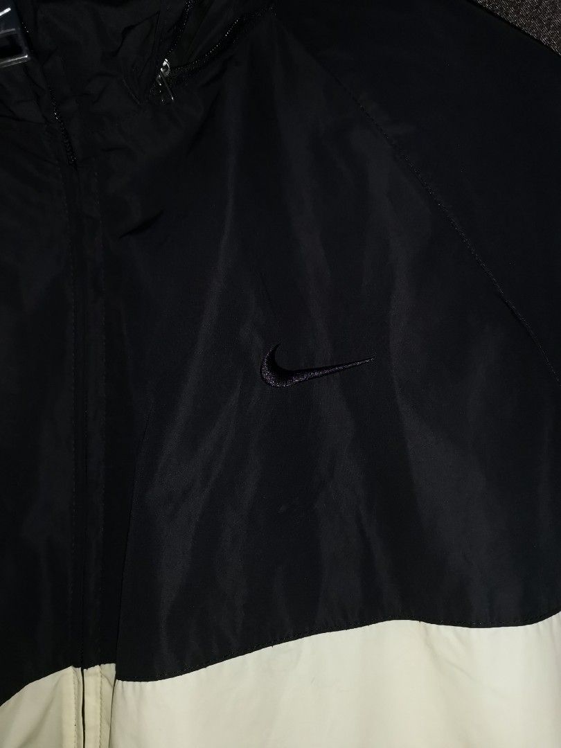 Nike Sportswear Big Swoosh Half Zip Hoodie (Asia Sizing) Black/White