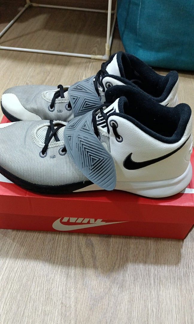 White and black kyrie hotsell 3