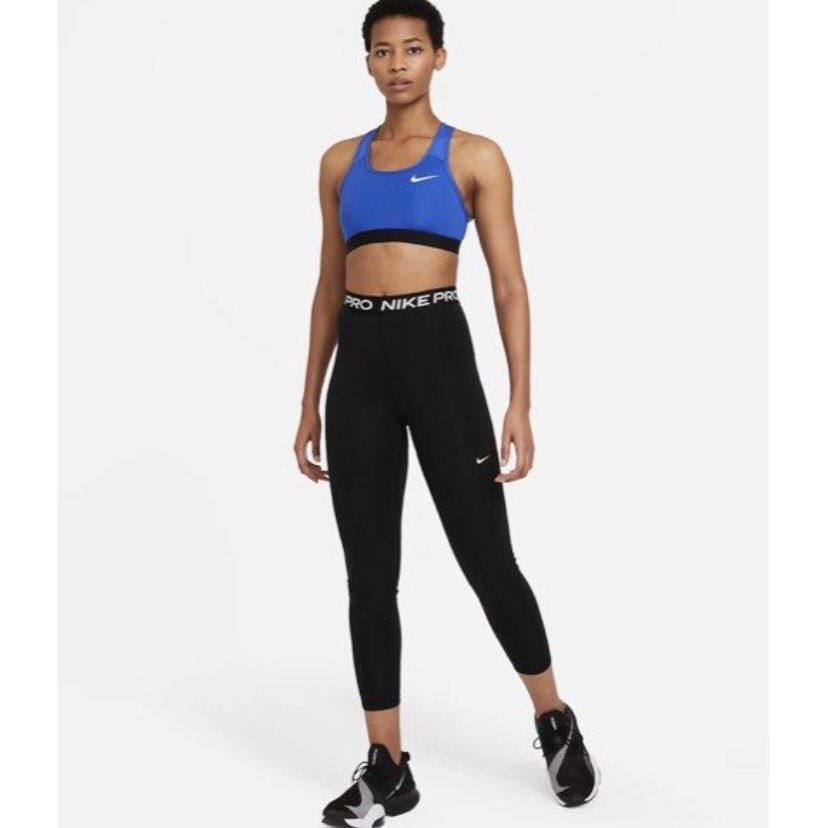 Original Nike Women's Sportswear Gingham High-Rise 7/8 Tights - Black,  Women's Fashion, Activewear on Carousell