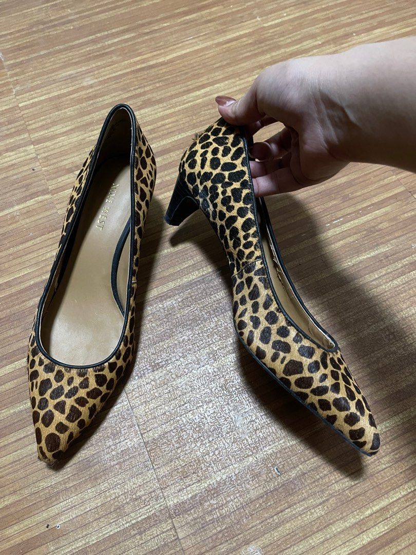 Leopard heels on sale nine west