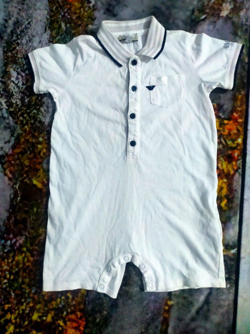 Armani baby romper 2025