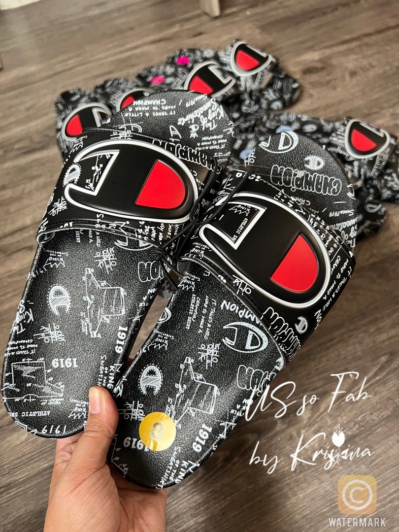 Champion store slippers men