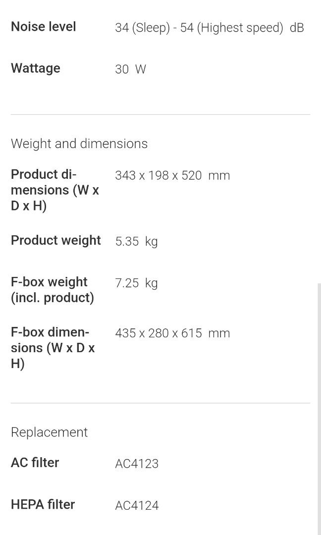 Philips purifier (Category: Air Purifiers & Dehumidifiers) located in Singapore. Submitted by starrylight (Listing ID 1272678310, Image 2). Description: Condition as good as new..