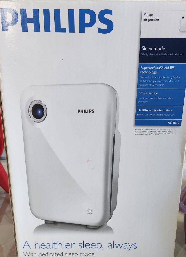 Philips purifier (Category: Air Purifiers & Dehumidifiers) located in Singapore. Submitted by starrylight (Listing ID 1272678310, Image 1). Description: Condition as good as new..