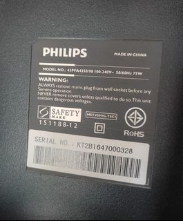 Philips Tv with issue