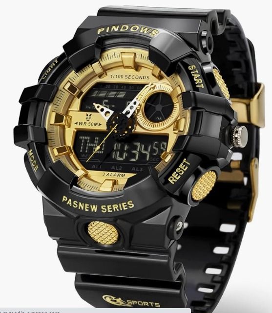 Men's analog watch hotsell with alarm
