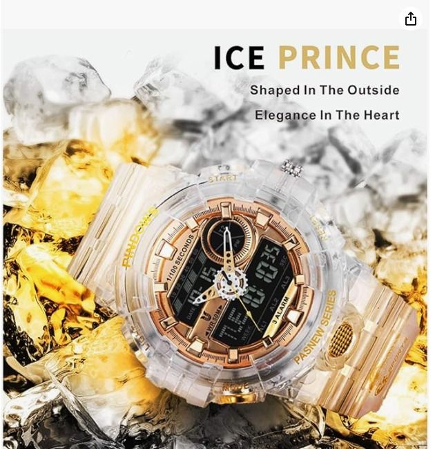 Mens large clearance face digital watches