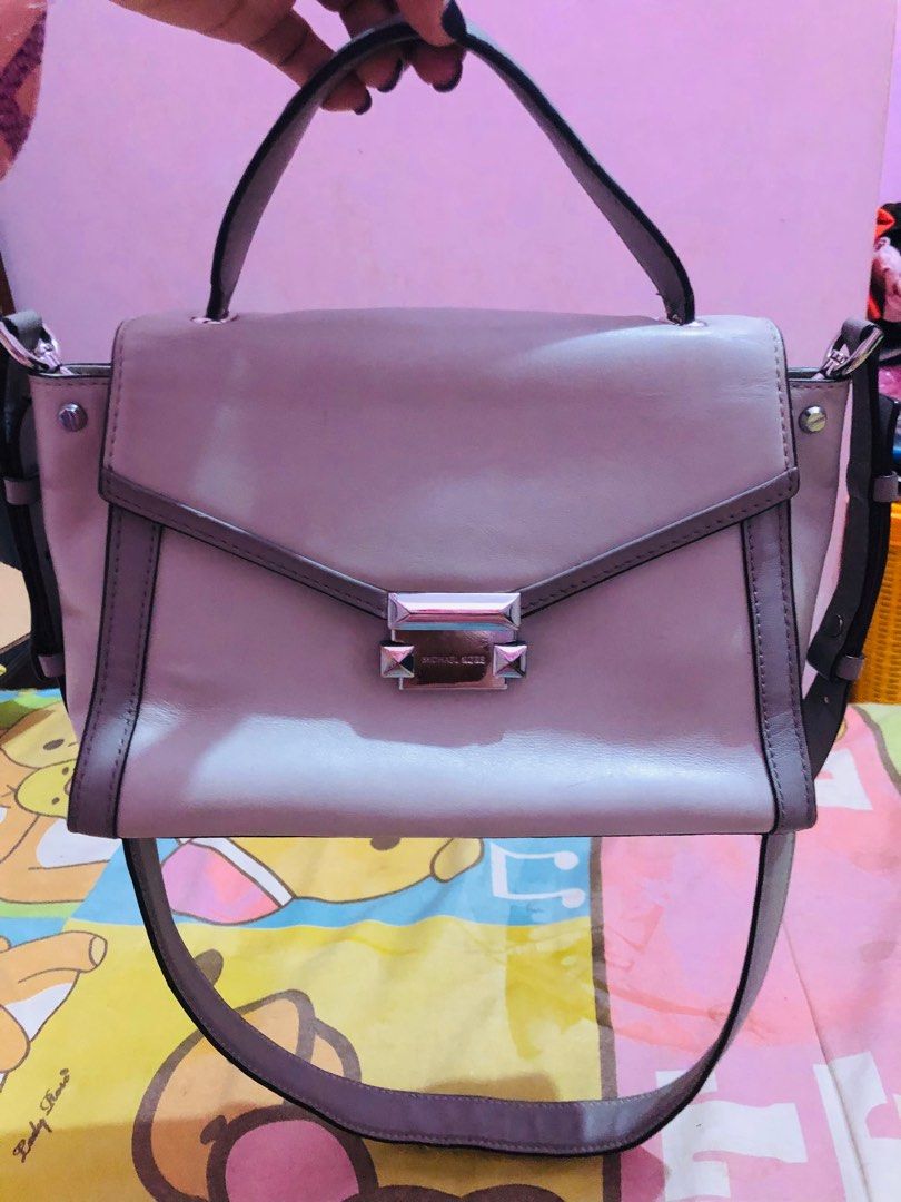 Whitney polished leather on sale top handle satchel