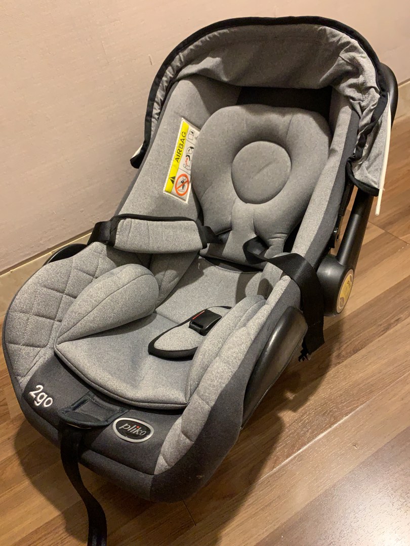 Pliko 2Go carseat abu abu grey PK02B Deluxe Baby Car Seat with canopy Bayi Anak Kereta Kursi Goyang Gendongan Bayi di Carousell