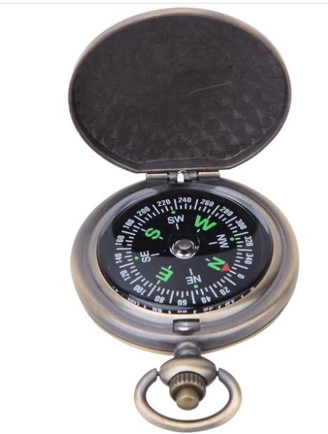 Pocket Watch Compass Quality Zinc Alloy Material Flip Open Pocket
