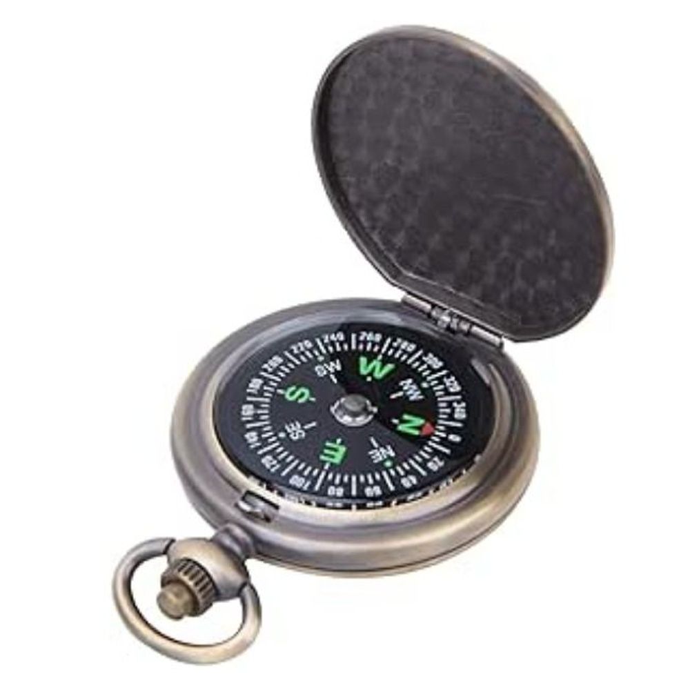 Pocket Watch Compass Quality Zinc Alloy Material Flip Open Pocket