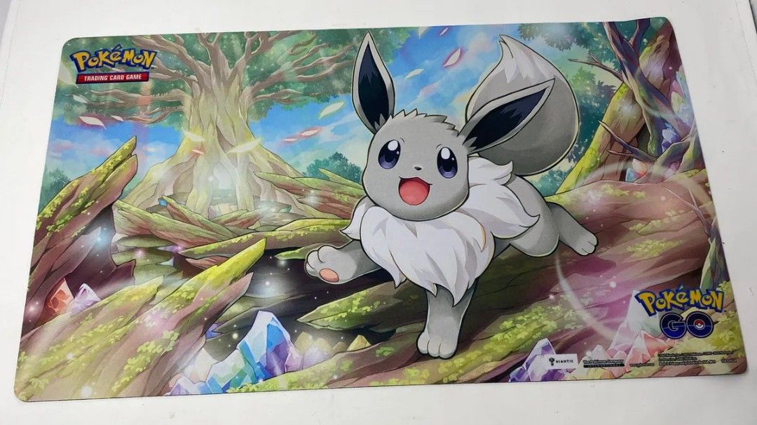 Pokemon GO TCG Radiant Eevee Playmat, Hobbies & Toys, Toys & Games on