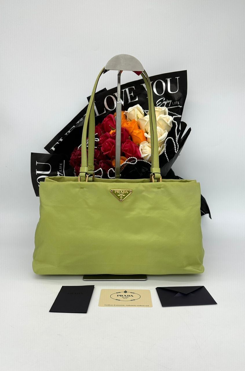 Lime green prada bag sale