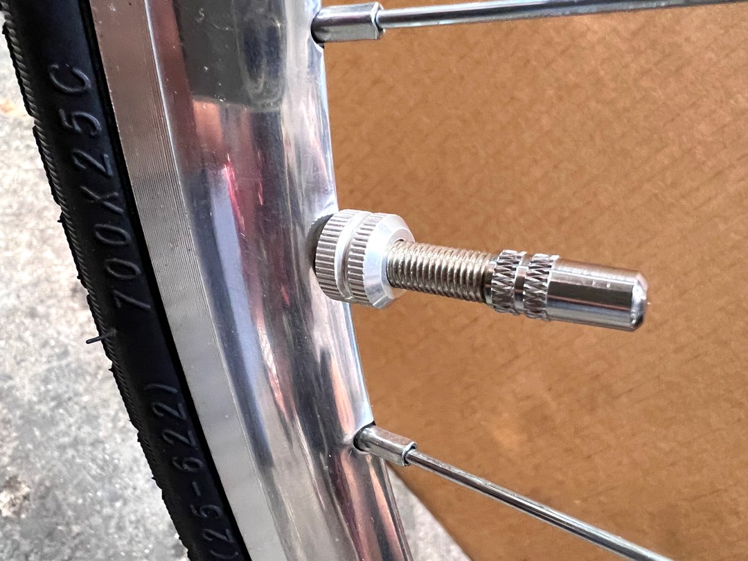 *Presta Tube Law Mouth Nut Valve Caps Raw Silver Valve Inner Nozzle