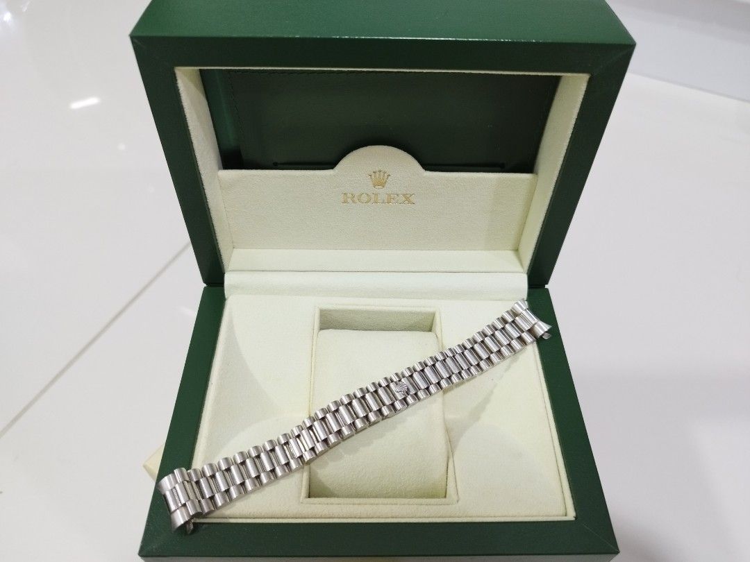 White gold president bracelet outlet